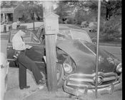 Telephone pole wreck